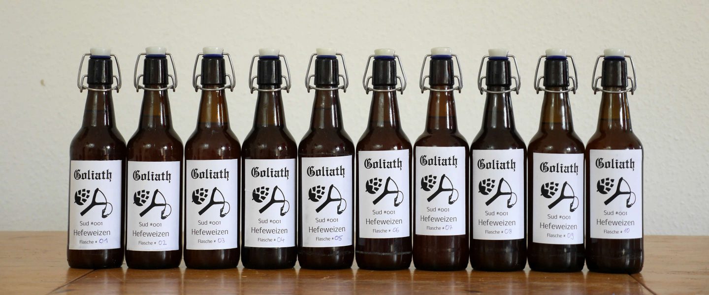 Mein erstes Bier – frisch in Flaschen abgefüllt